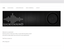 Tablet Screenshot of lucky-sound.com